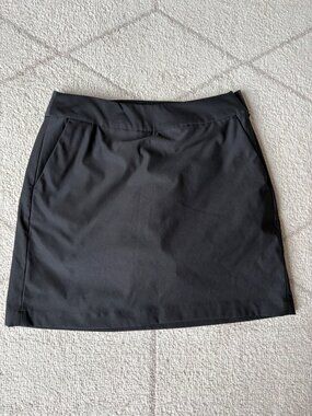 Nike Golf Dri-FIT Black Skort Women’s Athletic Tennis Skirt Built-In Shorts sz 2